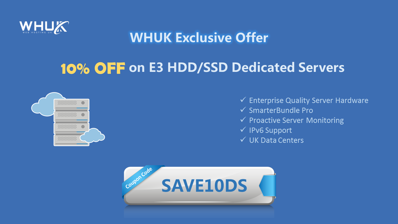 Whuk Exclusive Offer Avail 10 Off On E3 Hdd Ssd Dedicated Images, Photos, Reviews